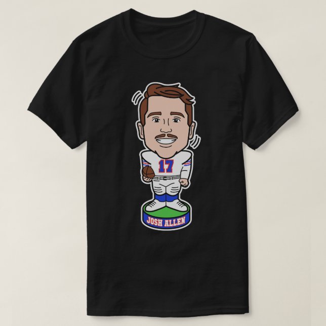 Camiseta Josh Allen Bobble Head (Frente do Design)