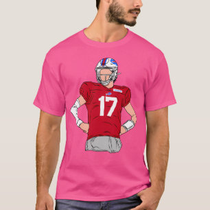Camiseta Josh Allen Flat Cartoon