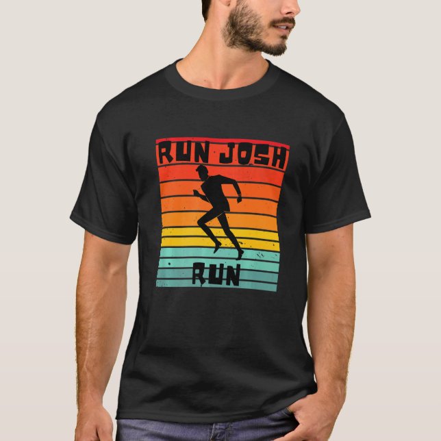 Camiseta Josh Hawley Run Free Josh Hawley Executando Rua Re (Frente)
