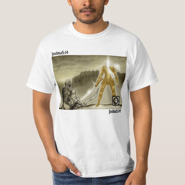 Camiseta Joshua encontra-se com o DEUS T-Shirt (Frente)