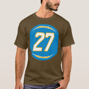 Camiseta Joshua Kelley Número 27 Jersey Los Angeles Charger