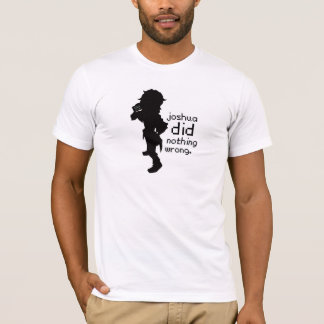 Camiseta Joshua não fez nada t-shirt errado