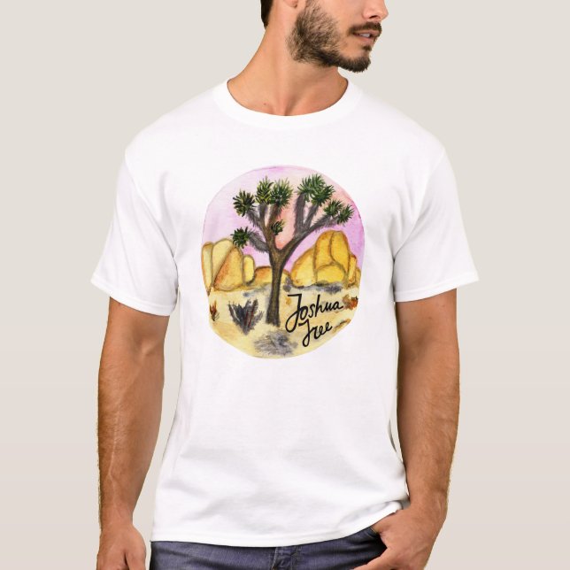 Camiseta Joshua Tree National Park Watercolor (Frente)