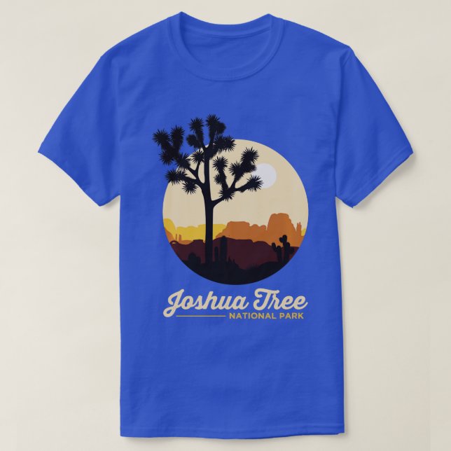 Camiseta Joshua Tree Retro California Joshua Tree Nacional (Frente do Design)