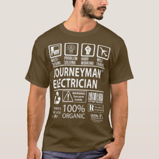 Camiseta Journeyman Electrician MultiTasking Certified Job