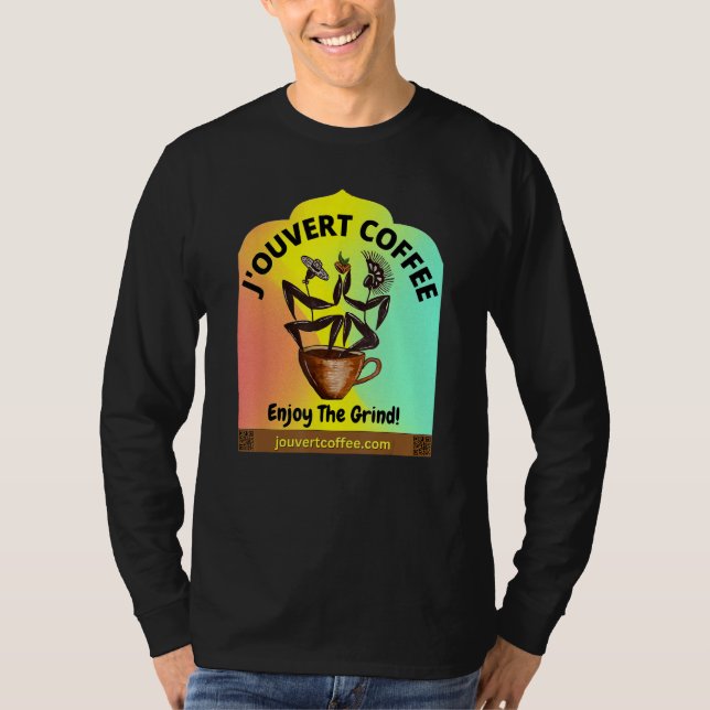Camiseta J'ouvert Coffee - Enjoy The Grind! (Frente)
