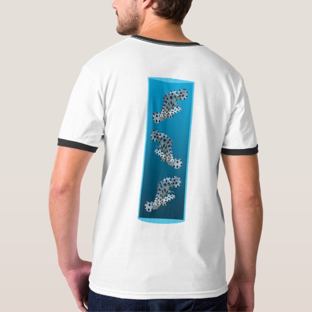Camiseta Jovem Agrupamento - Design de fundo azul | (Verso)