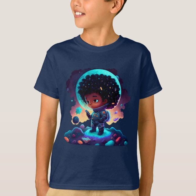 Camiseta Jovem astronauta (Frente)