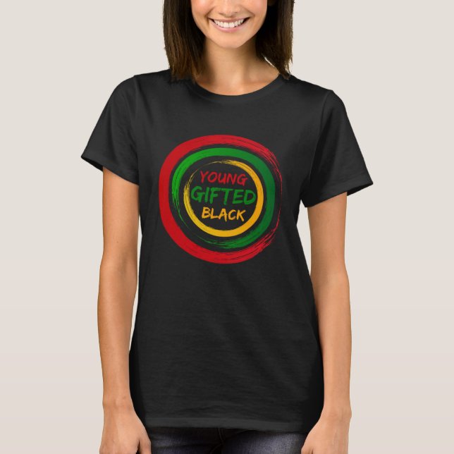 Camiseta Jovem Black4 Black Girl e Black History Magic (Frente)