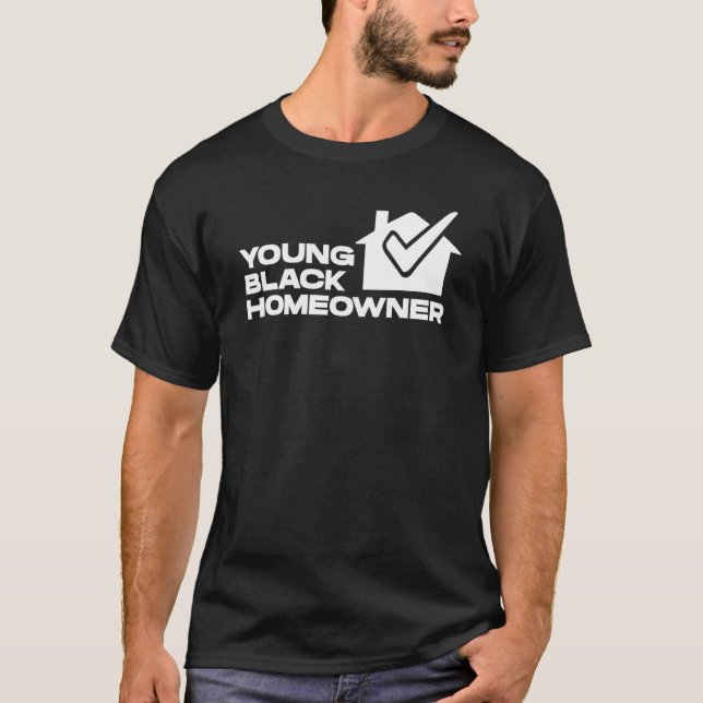 Camiseta Jovem Black Homeowner Nova Casa Filiação (Frente)