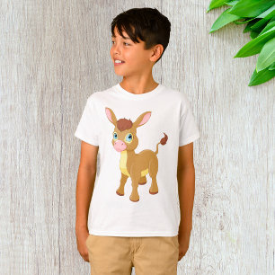 Camiseta Jovem Cachorro Bonito com Olhos Azuis Grandes