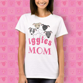Camiseta Jovem de galgos italianos Iggy Mãe Cachorro engraç