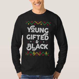 Camiseta Jovem dotado e negro da história negra africana mê