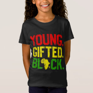 Camiseta Jovem dotado História Negra Mês Afro-Americano