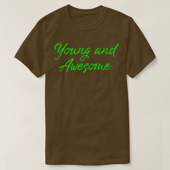 Camiseta Jovem e Incrível (Frente do Design)