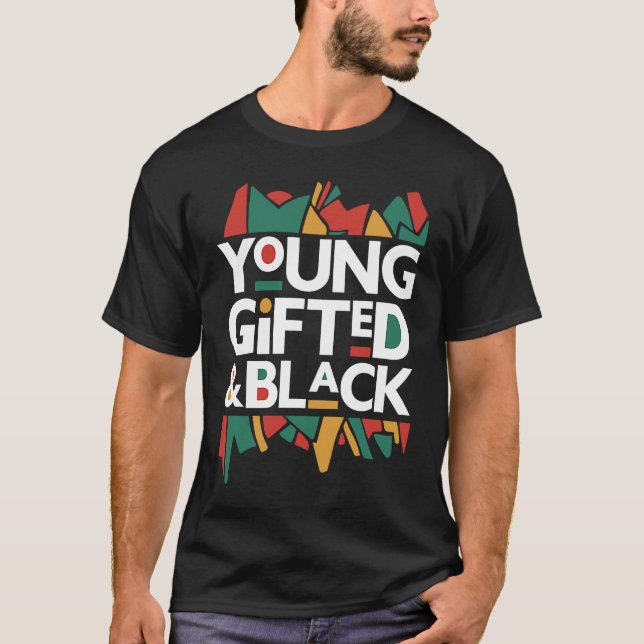 Camiseta Jovem e Negro4 Magia de Menina Negra e História Ne (Frente)
