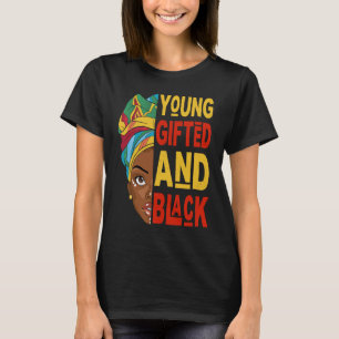 Camiseta Jovem e Negro Afro Mês da História Negra Melani