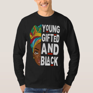 Camiseta Jovem e Negro Afro Mês da História Negra Melani