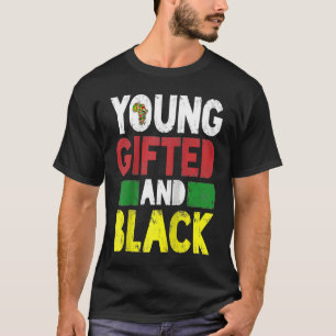 Camiseta Jovem e Orgulho Africano Negro Mês da História Neg