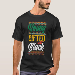 Camiseta Jovem e Preto Orgulhoso Herídia Afro-Americana