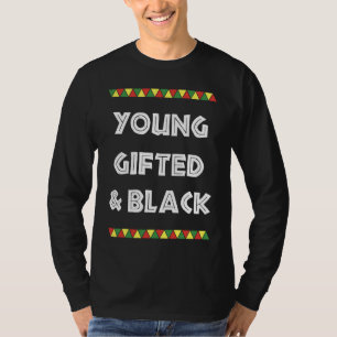 Camiseta jovem ed e preto História Negra