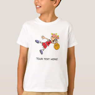 Camiseta Jovem jogador de basquete