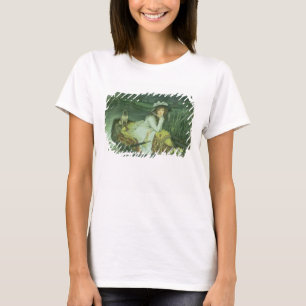 Camiseta Jovem mulher de James Tissot   em um barco, ou