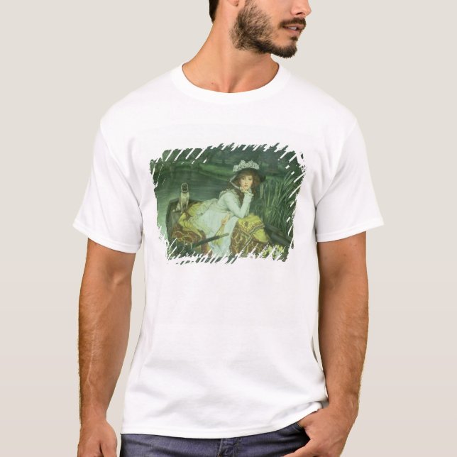 Camiseta Jovem mulher de James Tissot | em um barco, ou (Frente)
