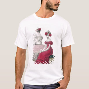 Camiseta Jovem mulher em um vestido de noite do Crepe com