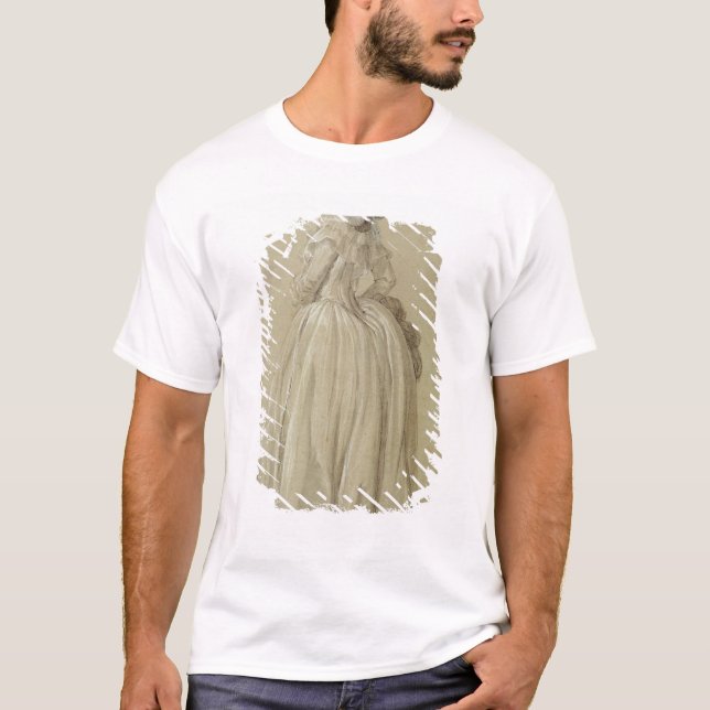 Camiseta Jovem mulher ereta (Frente)