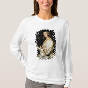 Camiseta Jovem mulher que joga um Gamba de Dinamarca de