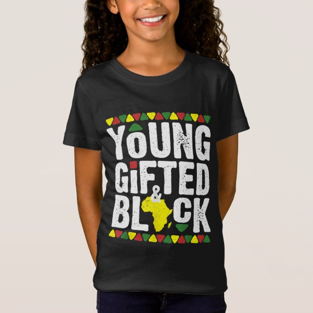 Camiseta Jovem Negro Dashiki Africano Orgulho M (Frente)