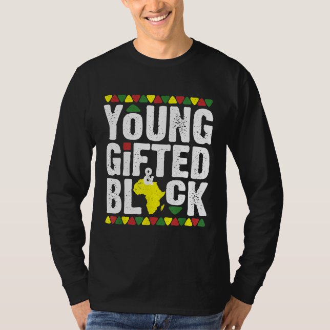 Camiseta Jovem Negro Dashiki Africano Orgulho M (Frente)