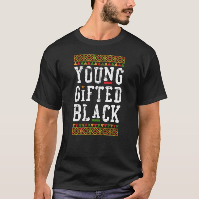 Camiseta Jovem Orgulho Negro dotado (Frente)