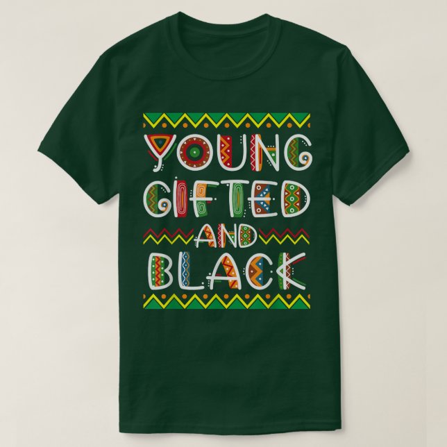 Camiseta Jovem Orgulho Negro E Orgulho Africano Negro Histó (Frente do Design)