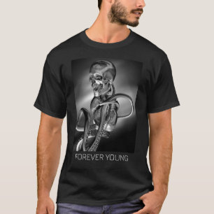 Camiseta Jovem para Sempre. Humano híbrido de fantasia