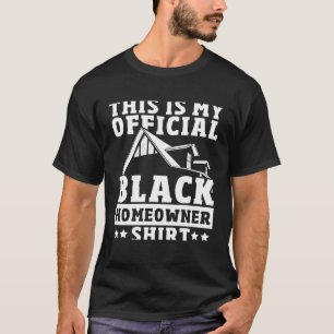 Camiseta Jovem Proprietário Negro Primeira Vez Comprador Pr