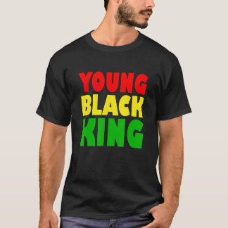 Camiseta Jovem Rei Negro Afro Americano Herança Negra Afr