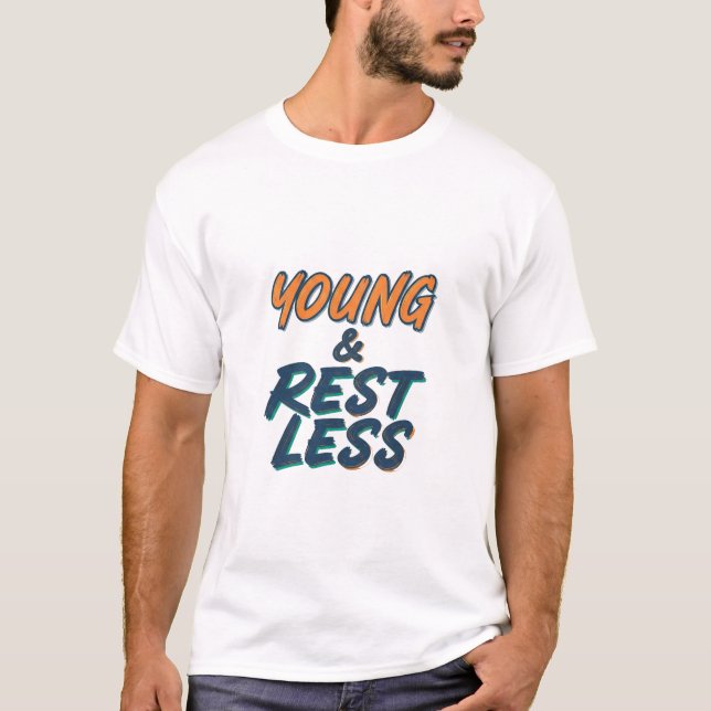 Camiseta Jovem & Restless Motivational Cote Mens T-shirt| (Frente)