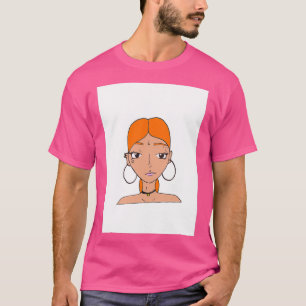 Camiseta Jovem ruiva