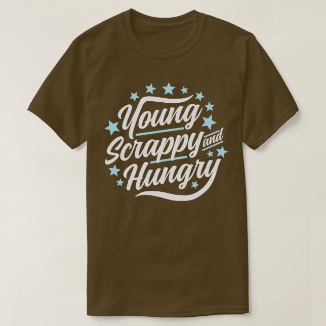 Camiseta Jovem Scrappy e Fome (Frente do Design)