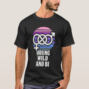 Camiseta Jovem Selvagem e Bi - Orgulho Bissexual