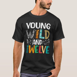 Camiseta Jovem Selvagem e Menina Engraçada de Doze Anos Men