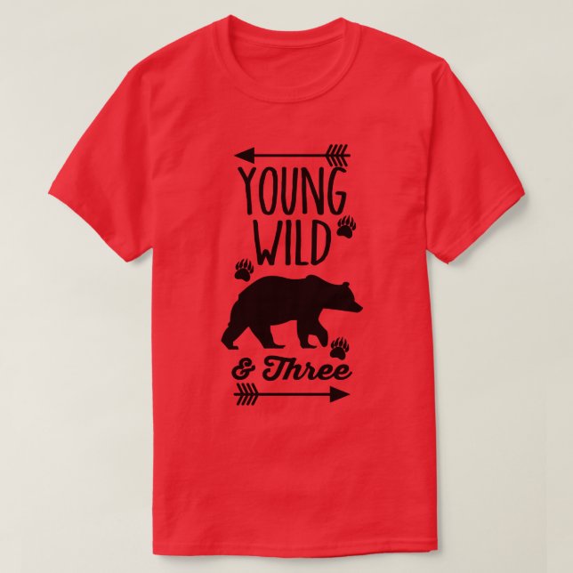 Camiseta Jovem Selvagem E Três (Frente do Design)