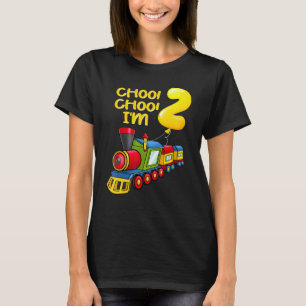 Camiseta Jovens balões Eu tenho 2 anos Meninos Treinando se