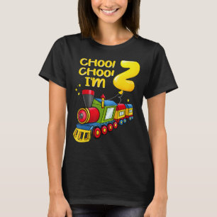 Camiseta Jovens balões Eu tenho 2 anos Meninos Treinando se
