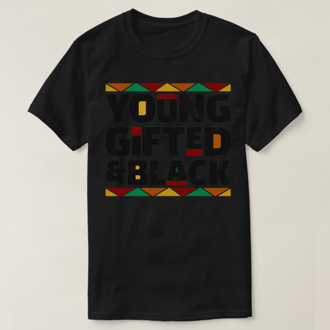 Camiseta Jovens Detidos e História Negra Mês Afro-Americano (Frente do Design)