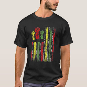 Camiseta Jovens Detidos e História Negra Mês Afro-Americano