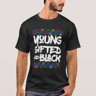 Camiseta Jovens Detidos e História Negra Mês Orgulhosa Afri