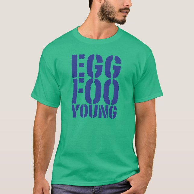 Camiseta Jovens do foo do ovo de CRAZYFISH (Frente)